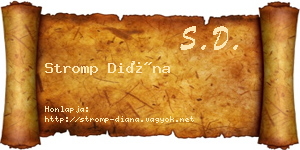 Stromp Diána névjegykártya